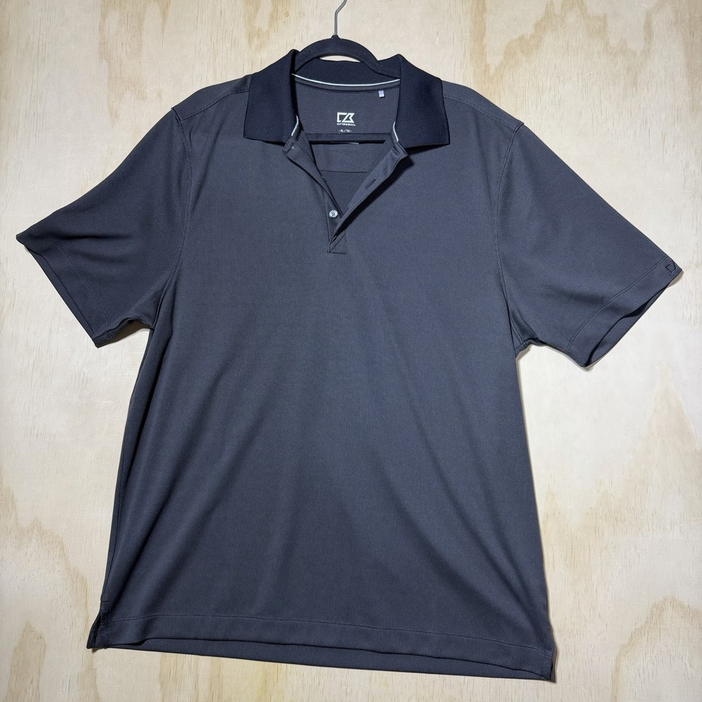 Cutter & Buck DryTec 50+ Polo Shirt Men's XL Black‎ Golf Performance Casual